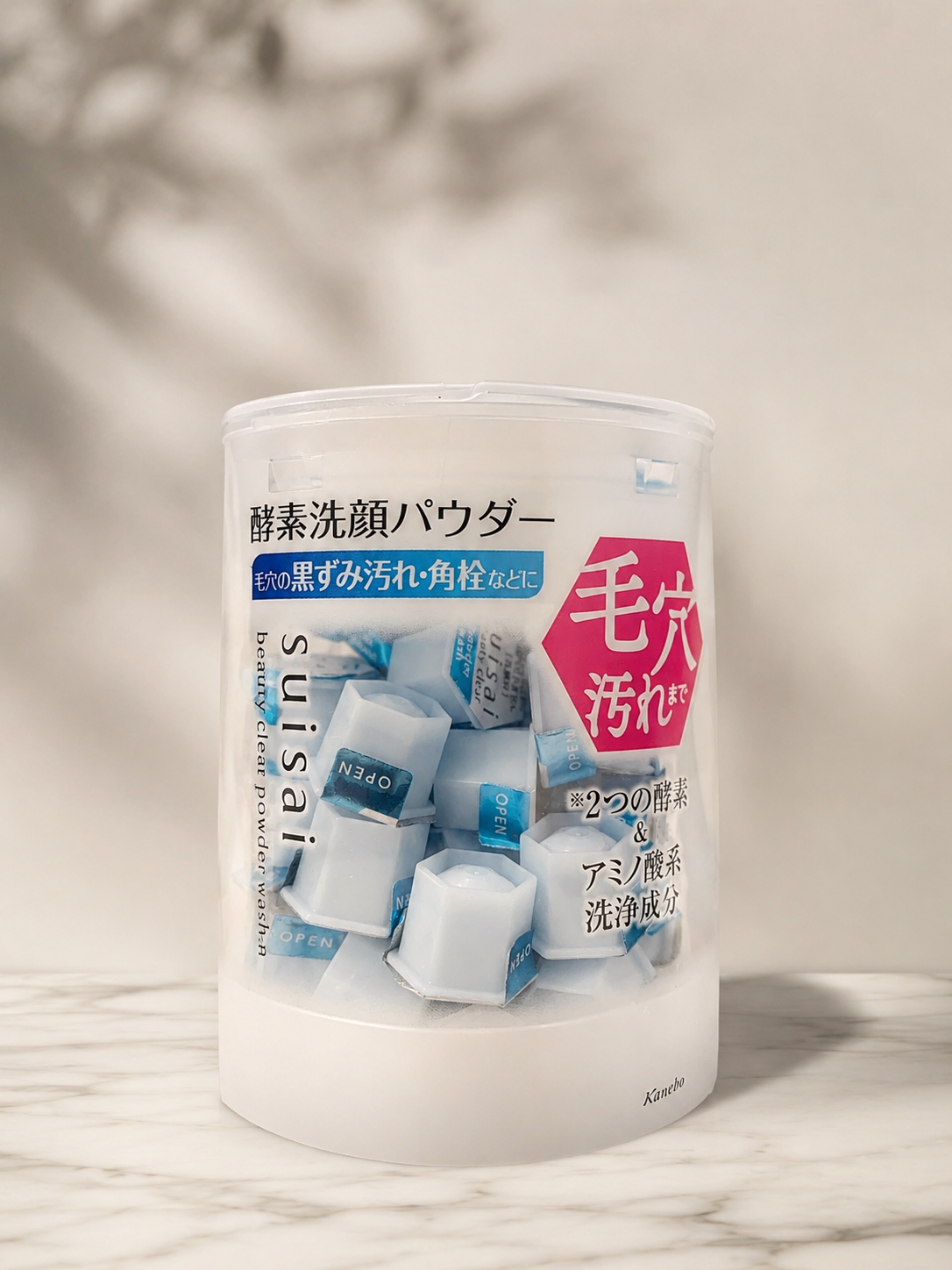 Kanebo Suisai Beauty Clear Powder Wash N – Enzyme Facial Cleanser Pods (32 Capsules)