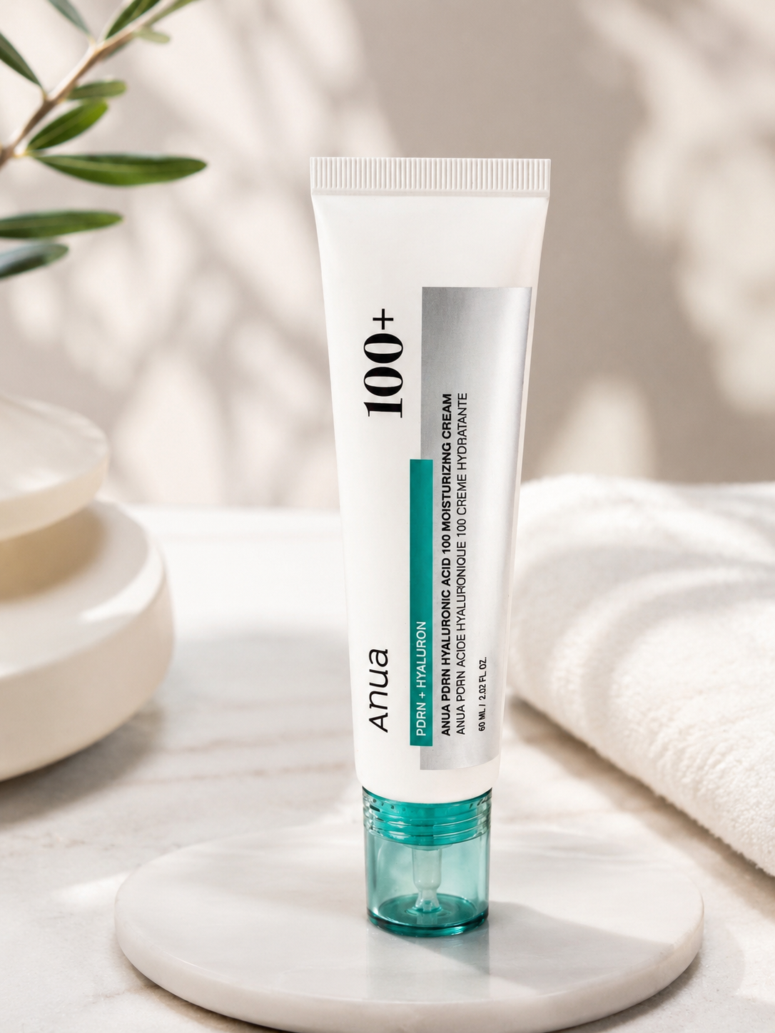 Anua PDRN Hyaluronic Acid 100 Moisturizing Cream – 60 mL / 2.02 fl. oz.