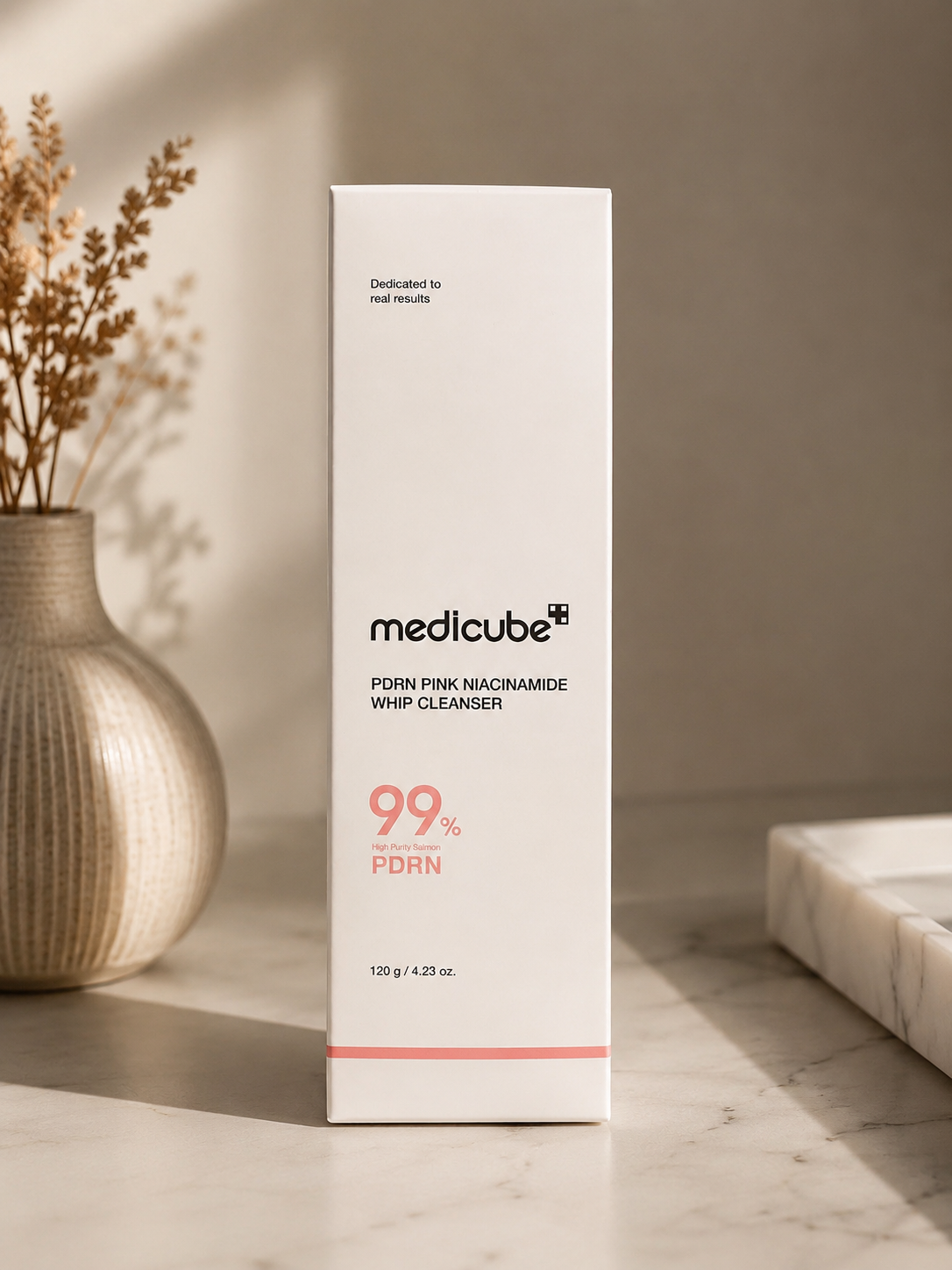 Medicube PDRN Pink Niacinamide Whip Cleanser 120g | Brightening & Hydrating Korean Facial Cleanser