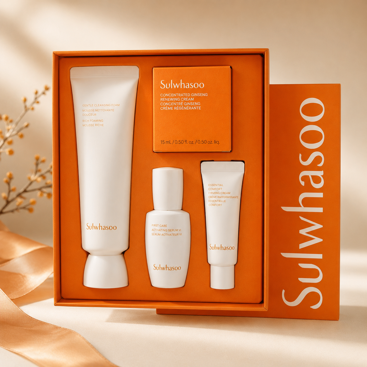 Sulwhasoo Concentrated Ginseng Renewing Cream Set | Korean Anti-Aging Skincare Gift Set