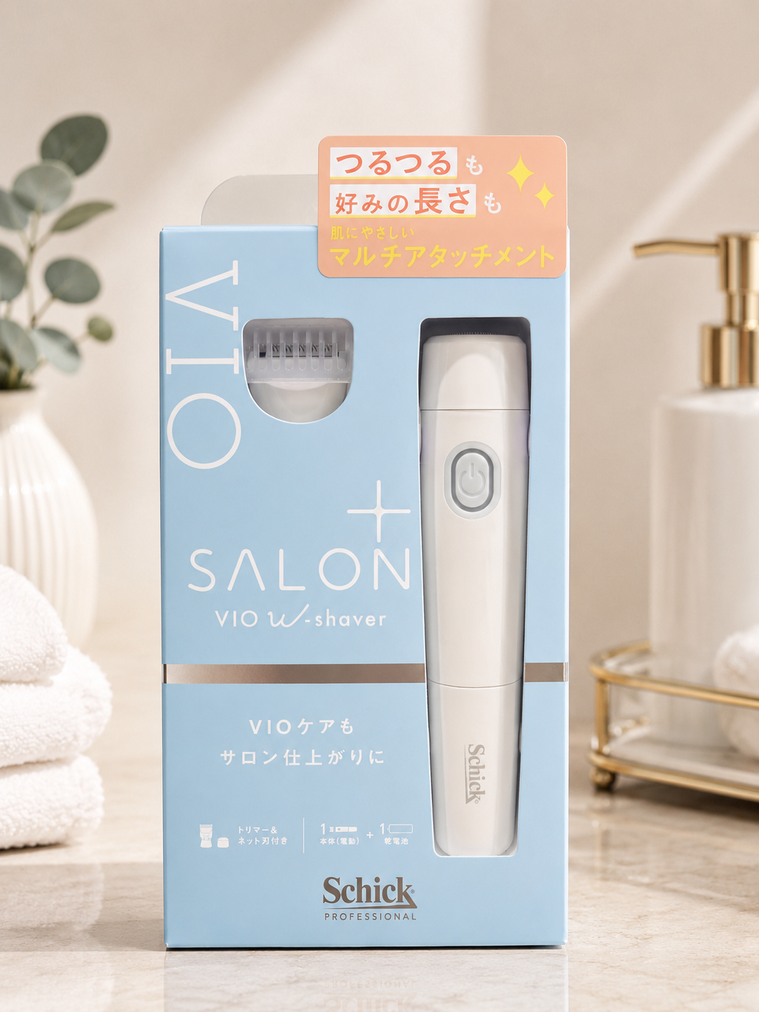 Schick Salon+ VIO W-Shaver Women’s Grooming Trimmer & Shaver