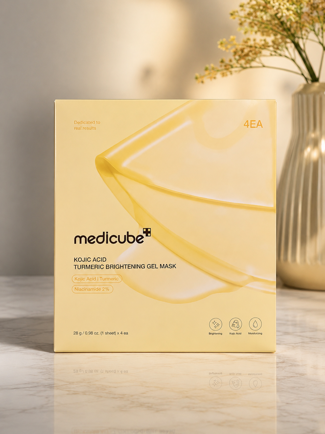 Medicube Kojic Acid Turmeric Brightening Gel Mask (4 Sheets)