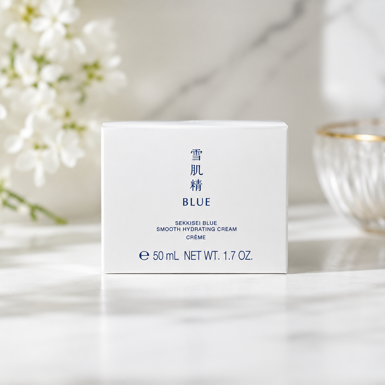 SEKKISEI BLUE Smooth Hydrating Cream – Deep Moisture Face Cream 50mL