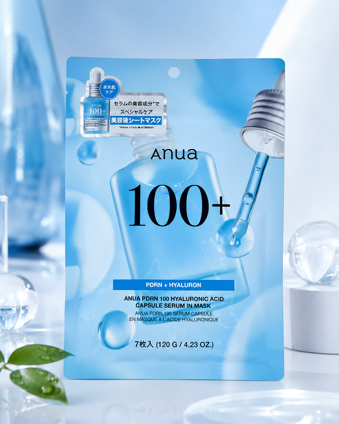 Anua PDRN 100 Hyaluronic Acid Capsule Serum Mask (7 Sheets)