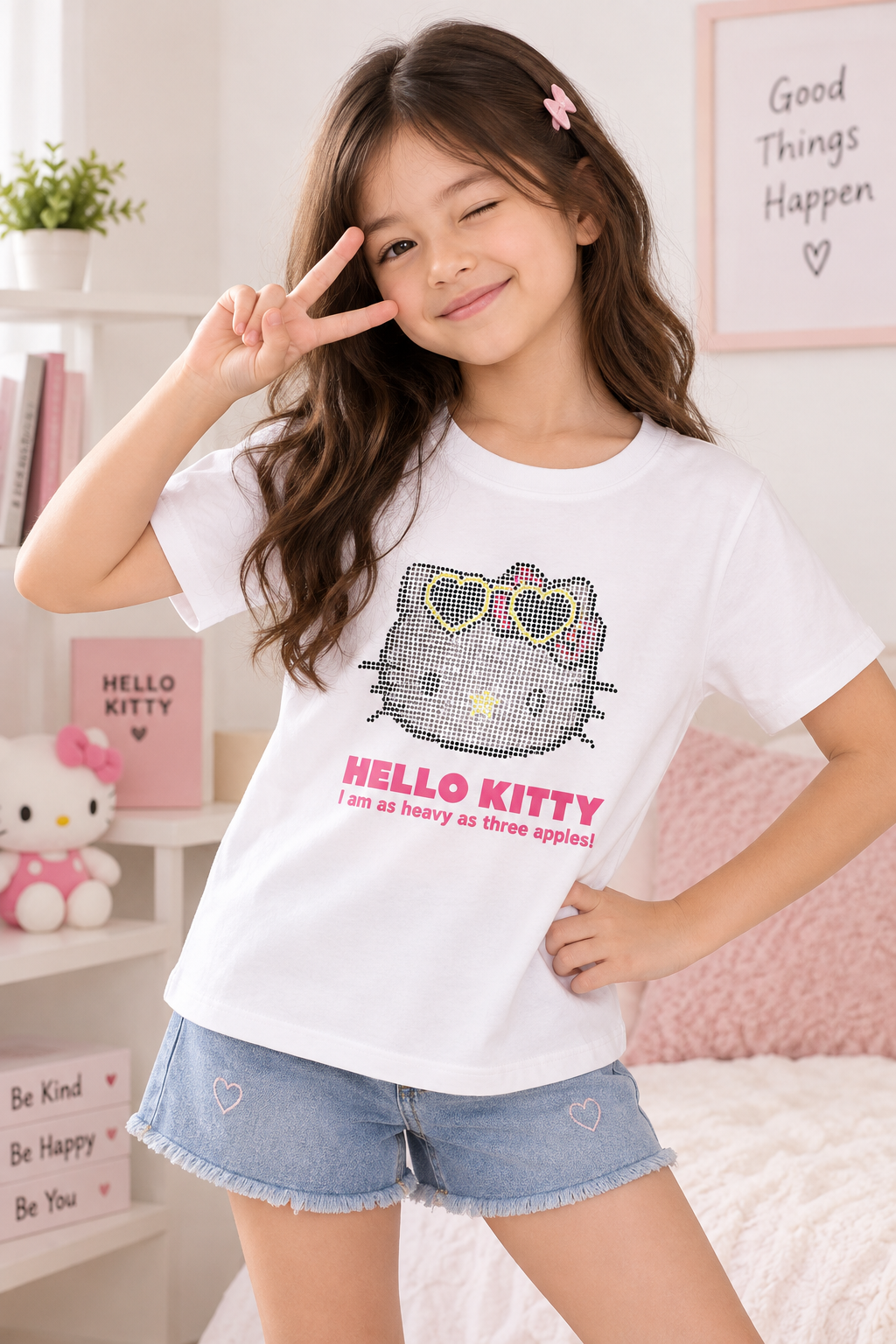 Hello Kitty Rhinestone Kids T-Shirt β¨π