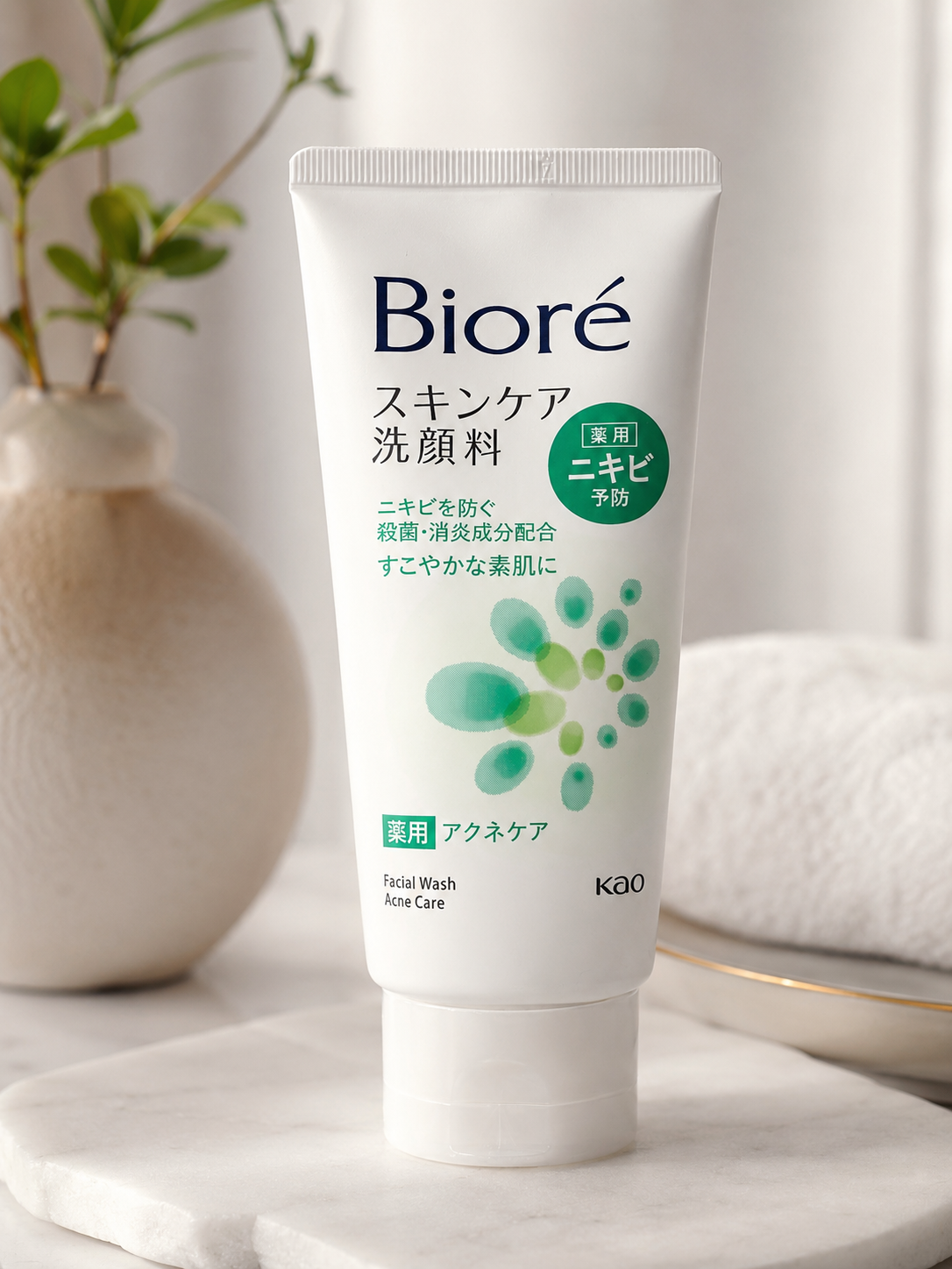 Biore Facial Wash Acne Care – Medicated Acne Prevention Cleanser | Japanese Skincare
