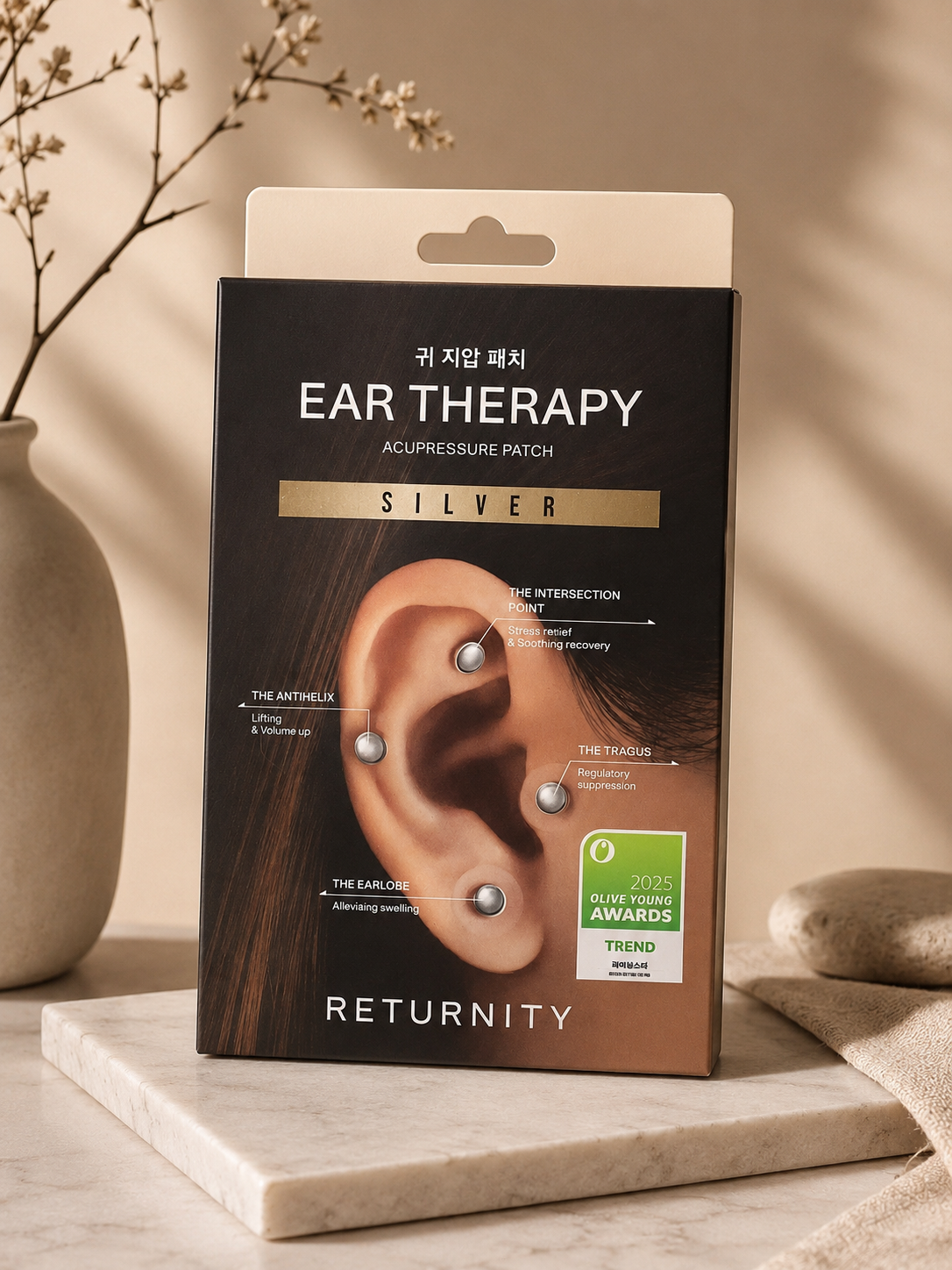 RETURNITY Ear Therapy Acupressure Patch – Silver