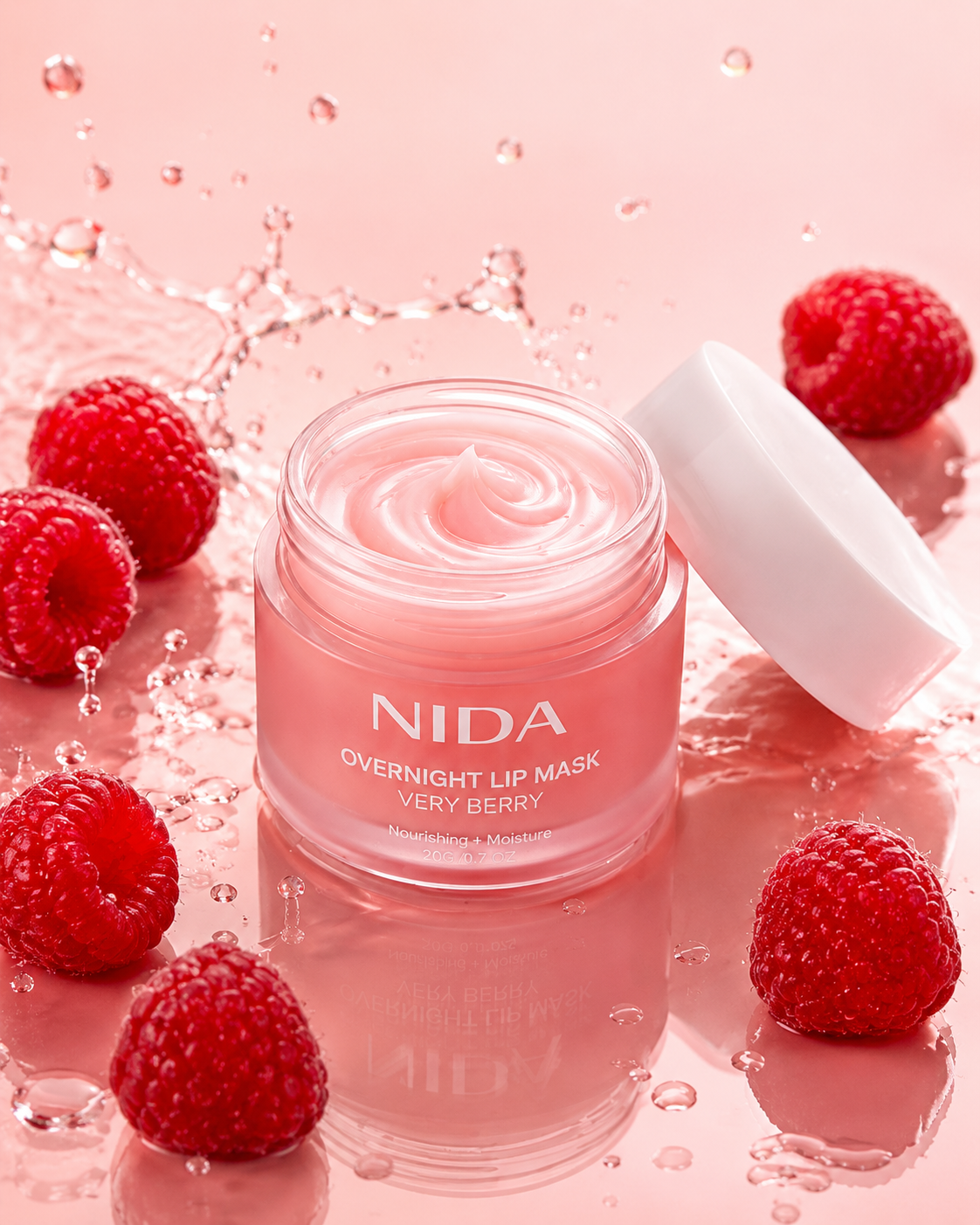 NIDA Overnight Lip Mask Very Berry – Hydrating Lip Treatment
