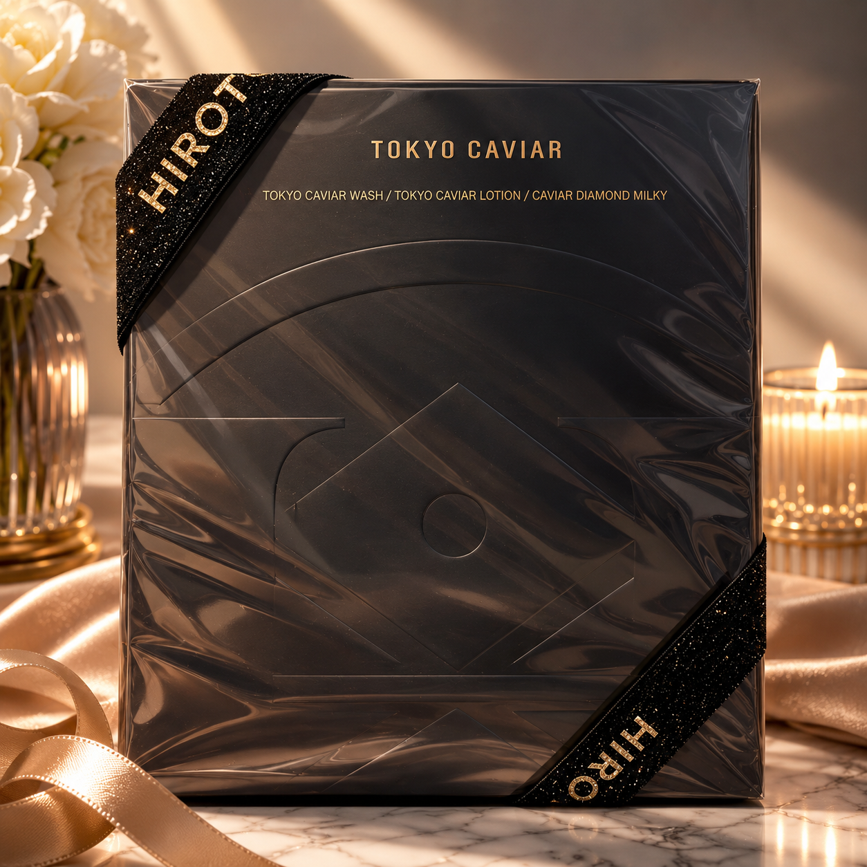 HIRO Tokyo Caviar Luxury Skincare Gift Set (3-Piece Collection)