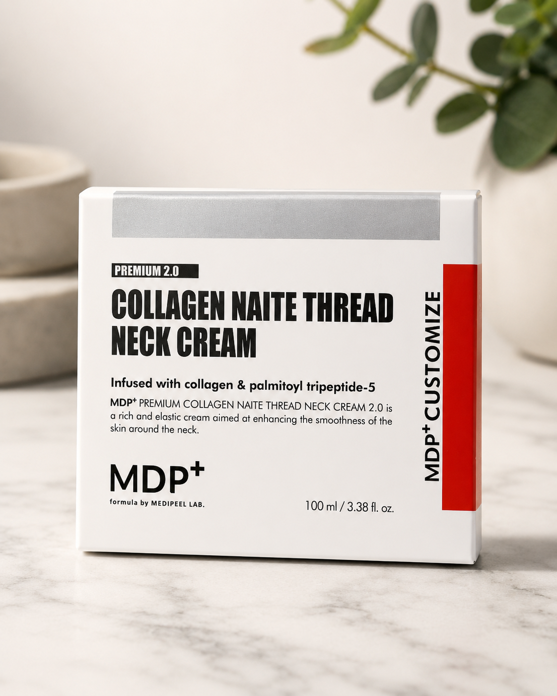 MDP+ Premium 2.0 Collagen Naite Thread Neck Cream – 100ml
Restore, Firm & Smooth the Delicate Neck Area