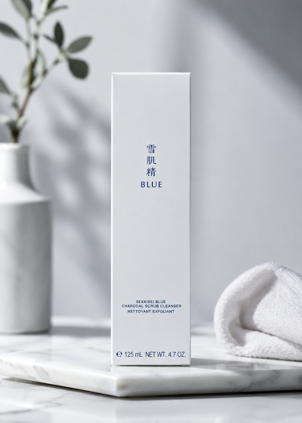 SEKKISEI BLUE Charcoal Scrub Cleanser (125 mL / 4.7 oz)