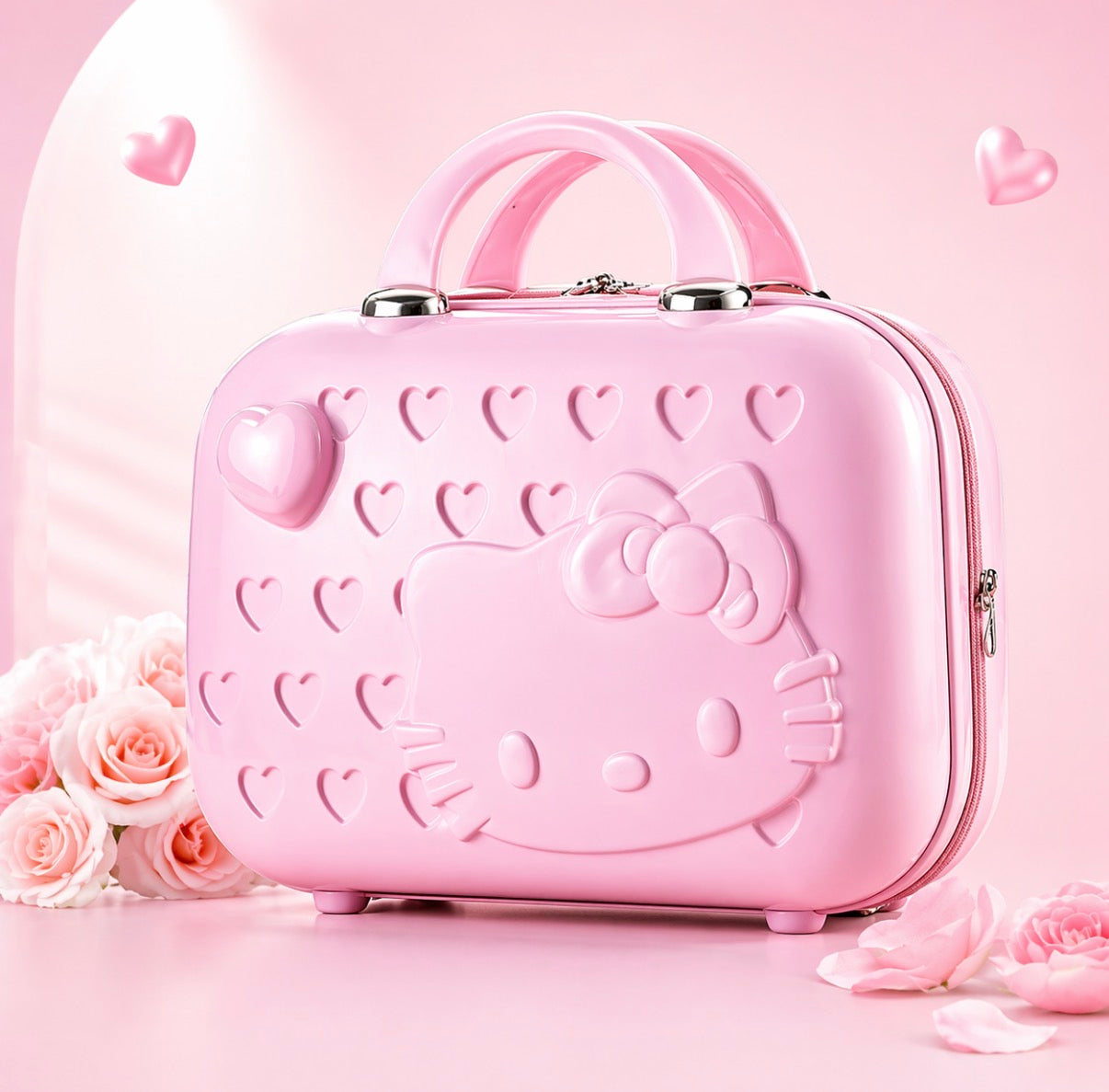 HELLO KITTY Cute Zipper Makeup Case Large Capacity