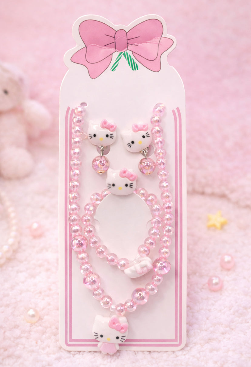 Hello Kitty Jewelry Set – 4 Pc for Girls