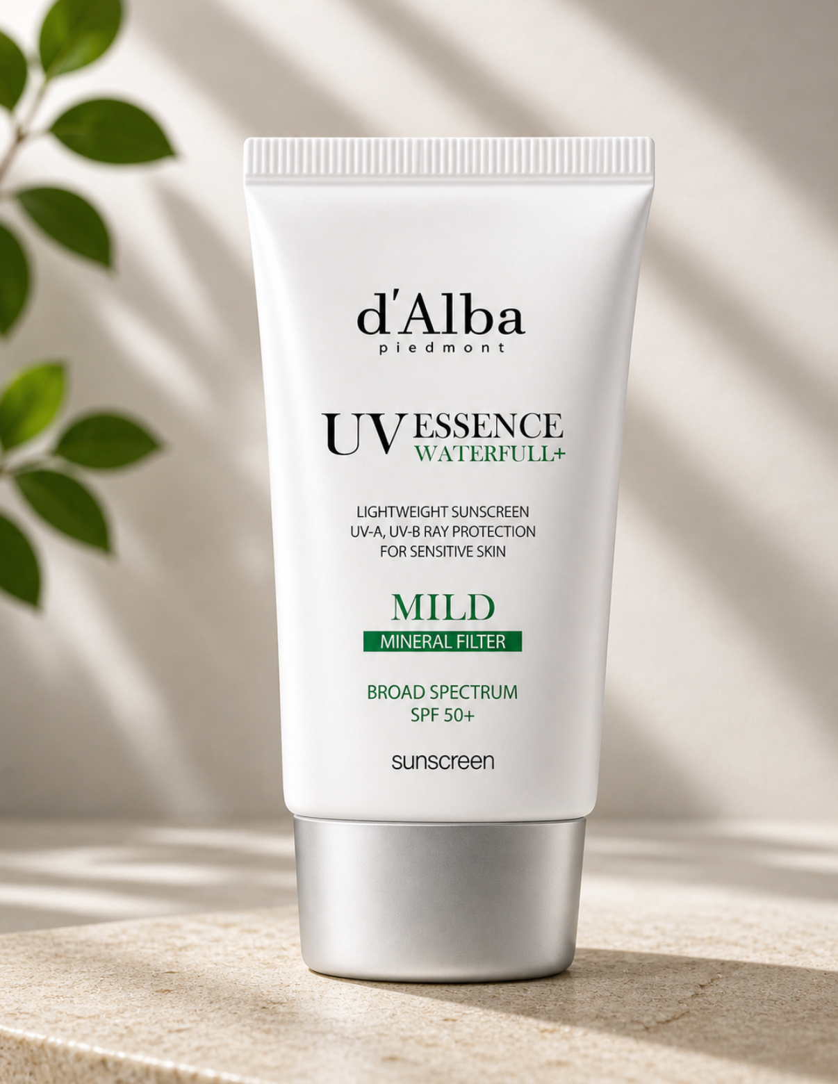 D'ALBA UV Essence Waterfull+ Broad Spectrum SPF50+ - Mild