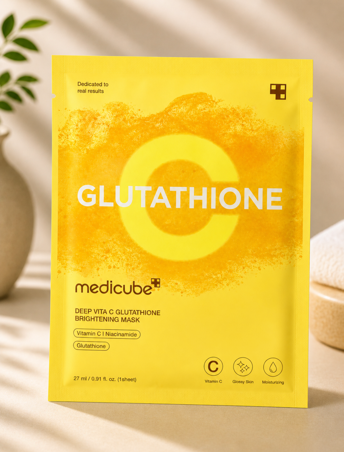 MEDICUBE Deep Vita C Glutathione Brightening Mask 1pc