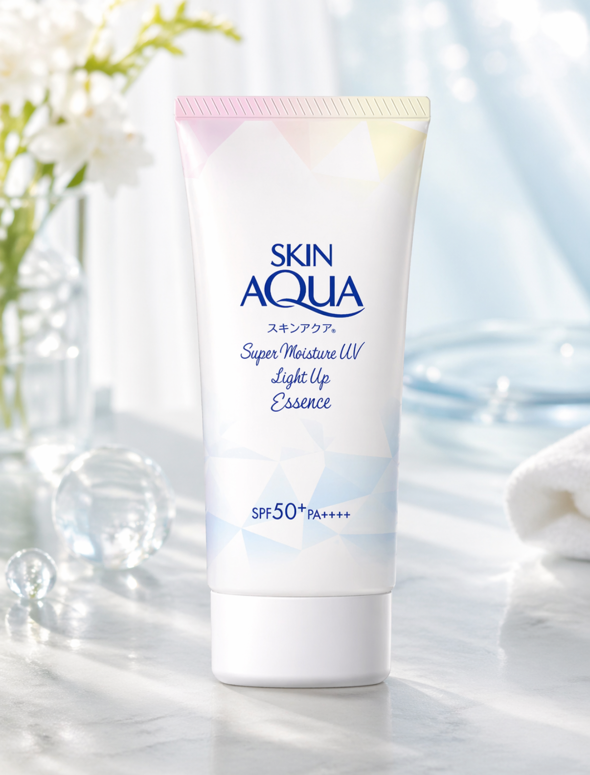 ROHTO Skin Aqua Super Moisture UV Light Up Essence SPF50+ PA++++ (70g)