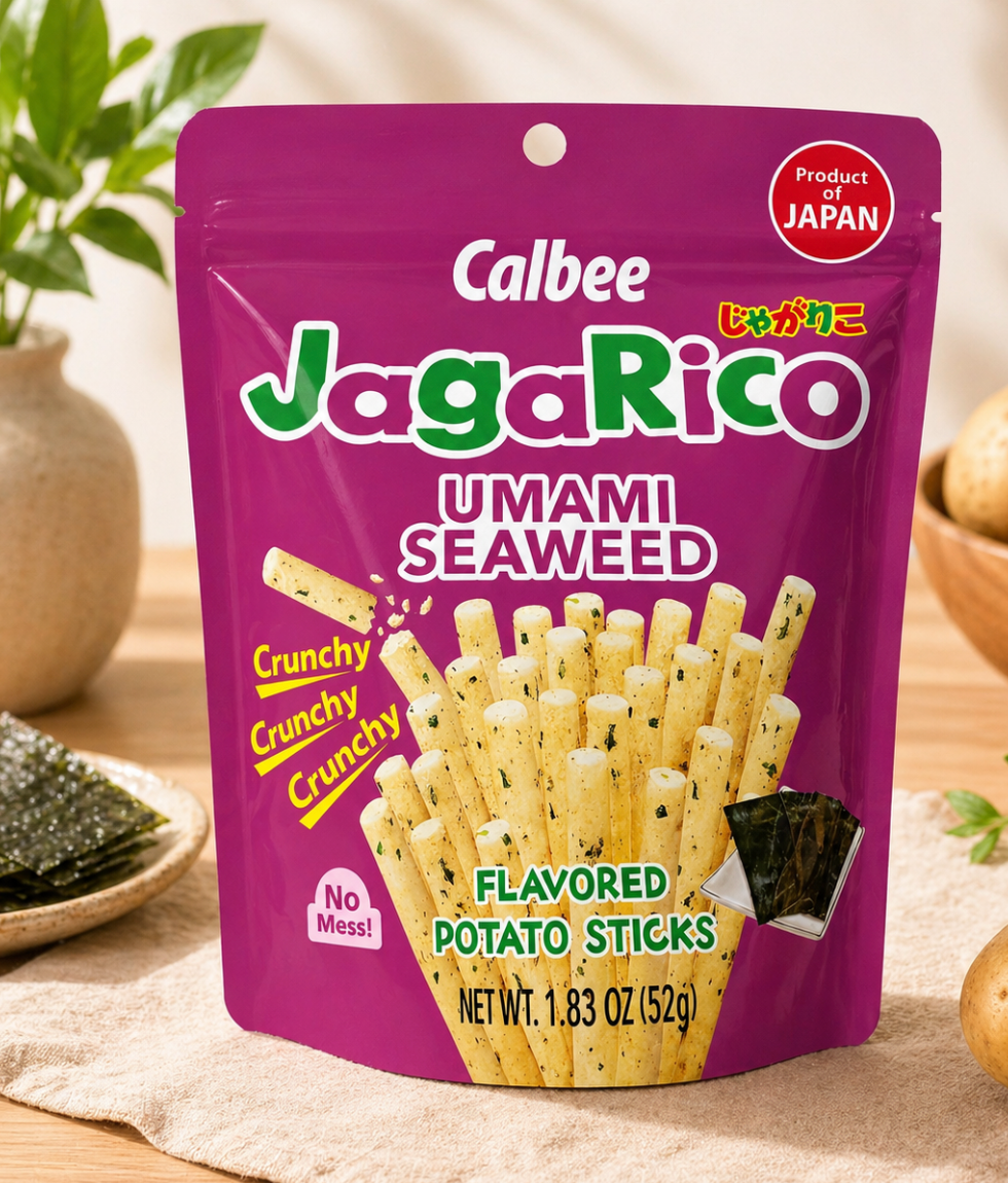 CALBEE JagaRico Potato Sticks - Umami Seaweed