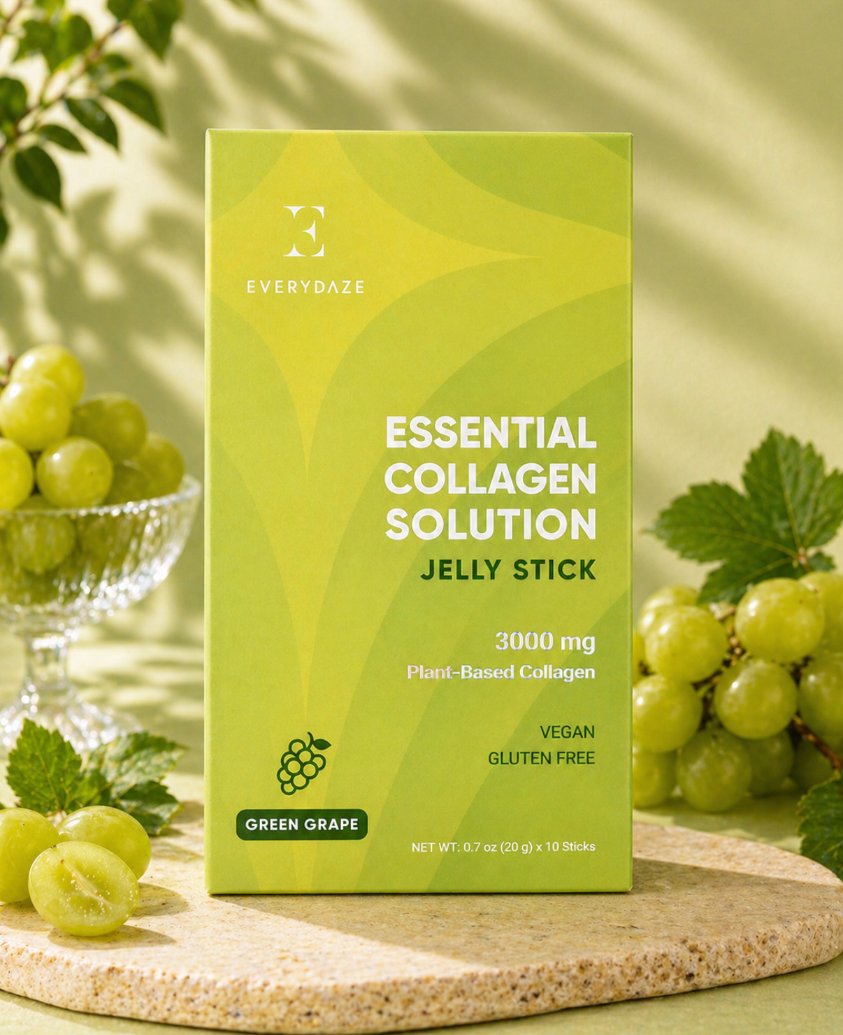 EVERYDAZE Essential Collagen Solution Jelly Stick - Green Grape