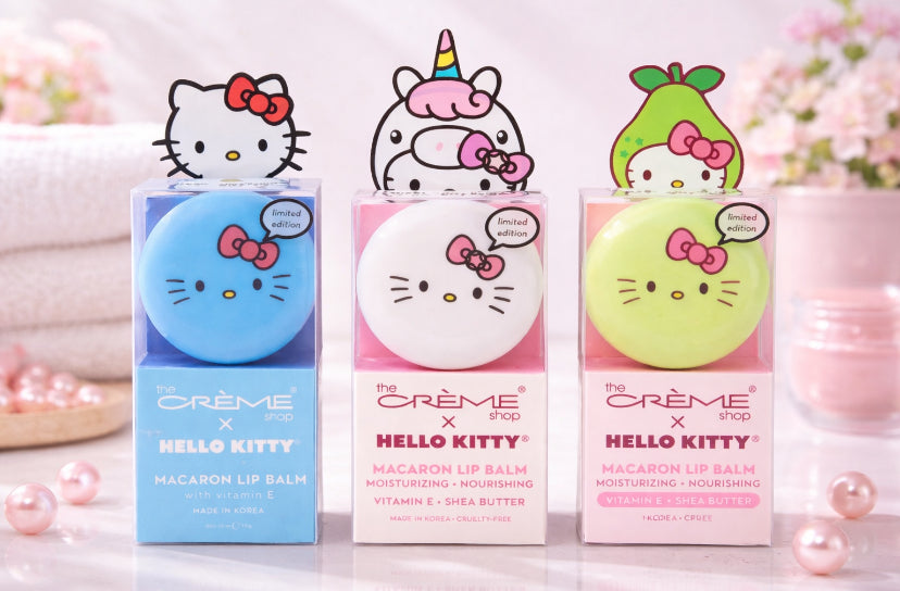THE CREME SHOP Macaron Lip Balm x Hello Kitty - 1pc (3 Types)