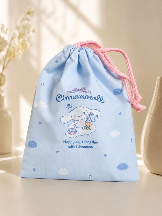 Cinnamoroll Drawstring Lunch Bag / Storage Pouch – Sanrio