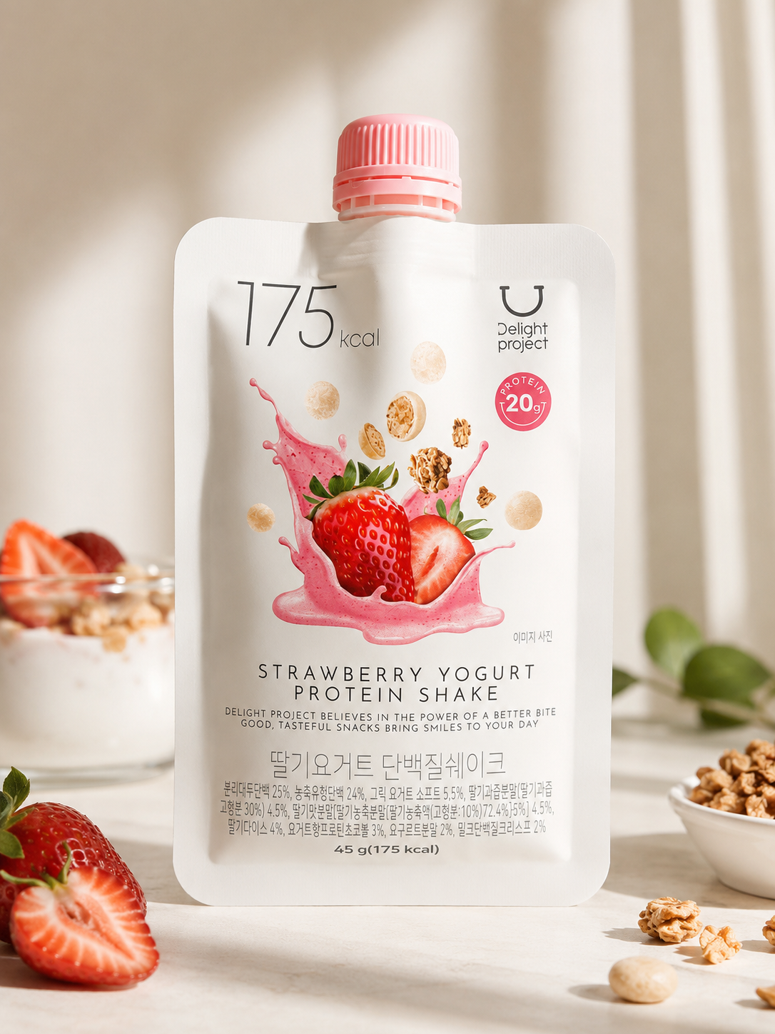 Delight Project Strawberry Yogurt Protein Shake (45 g)