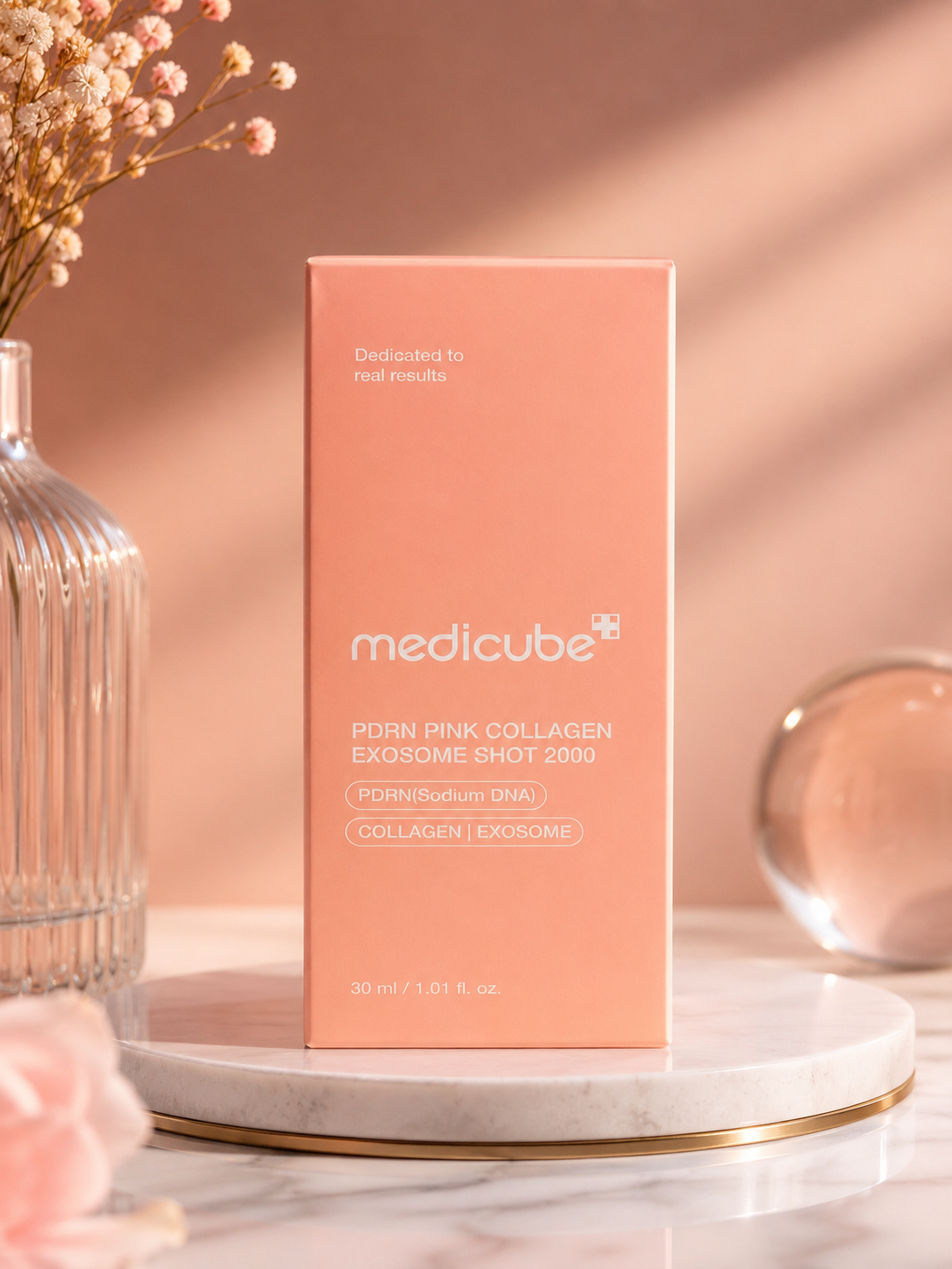 Medicube PDRN Pink Collagen Exosome Shot 2000 Serum – PDRN, Collagen & Exosome Intensive Firming Serum 30ml