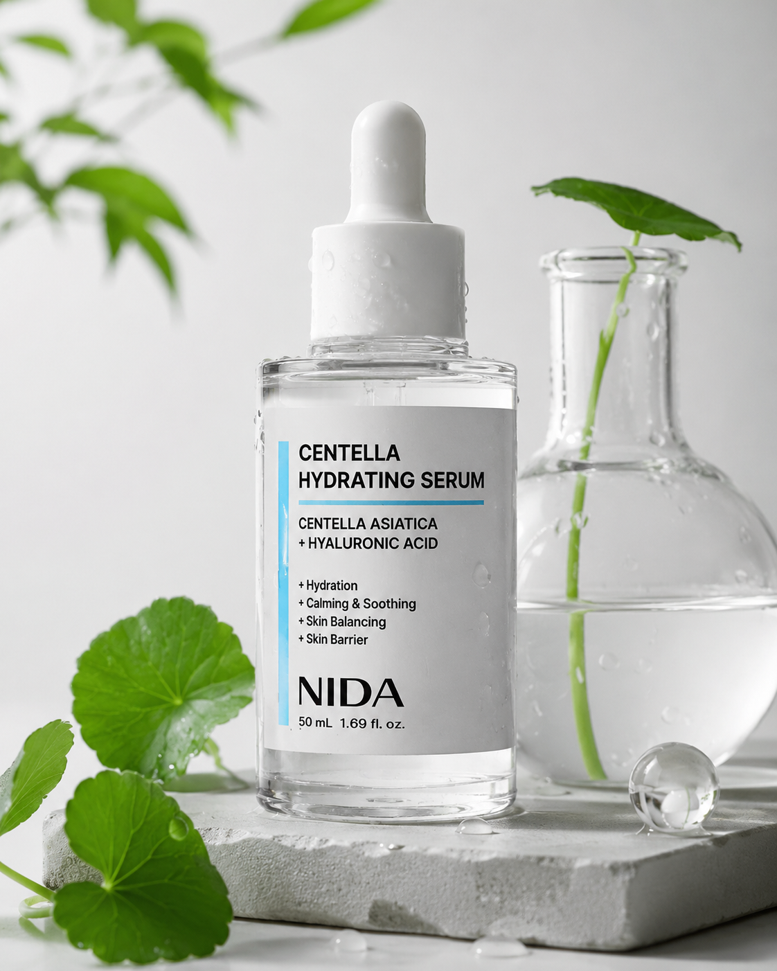 NIDA Centella Hydrating Serum – 50 mL

Centella Asiatica + Hyaluronic Acid | Hydrating, Calming & Skin Barrier Care
