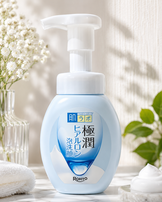 Hada Labo Gokujyun Hyaluronic Acid Foaming Face Wash 160ml
