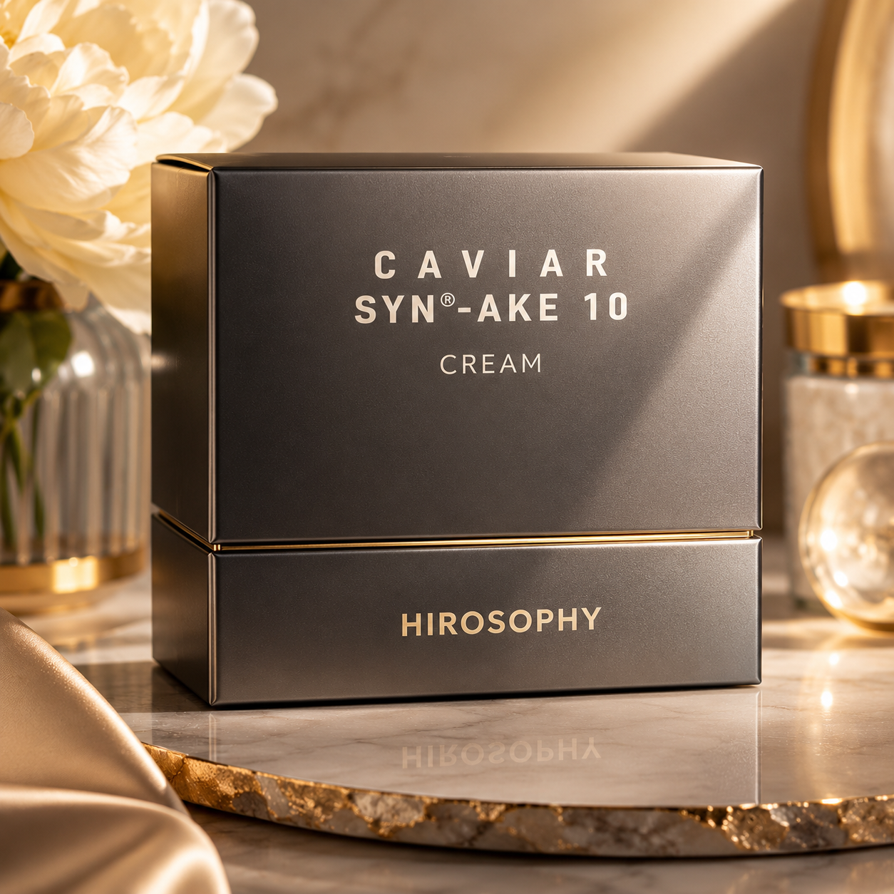 Hirosophy Caviar Syn®-Ake 10 Cream – Luxury Anti-Aging Moisturizing Face Cream 100g