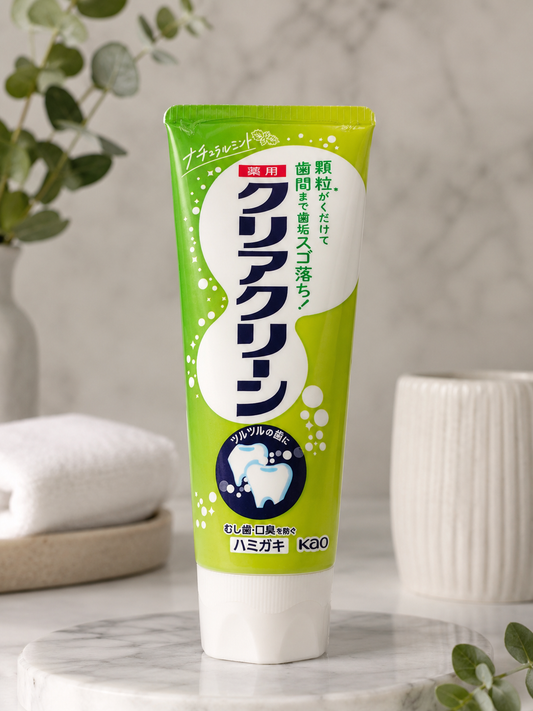Kao Clear Clean Medicated Toothpaste – Deep Cleaning Granule Formula | 120g