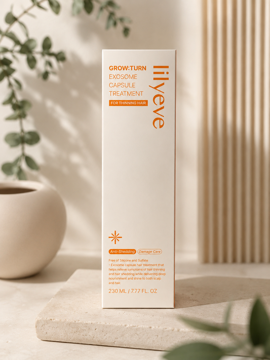 Lilyeve Grow:Turn Exosome Capsule Treatment for Thinning Hair – Anti-Shedding & Damage Care (230ml / 7.77 fl oz)