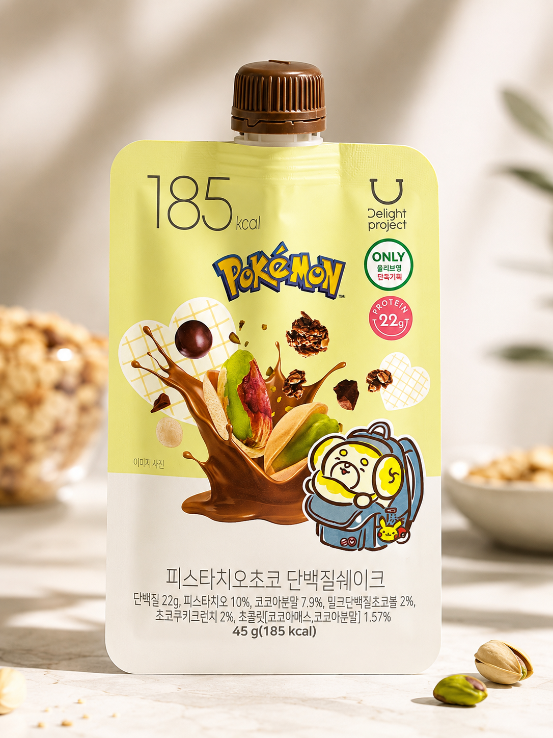 Delight Project Pokémon Pistachio Chocolate Protein Shake (45 g)