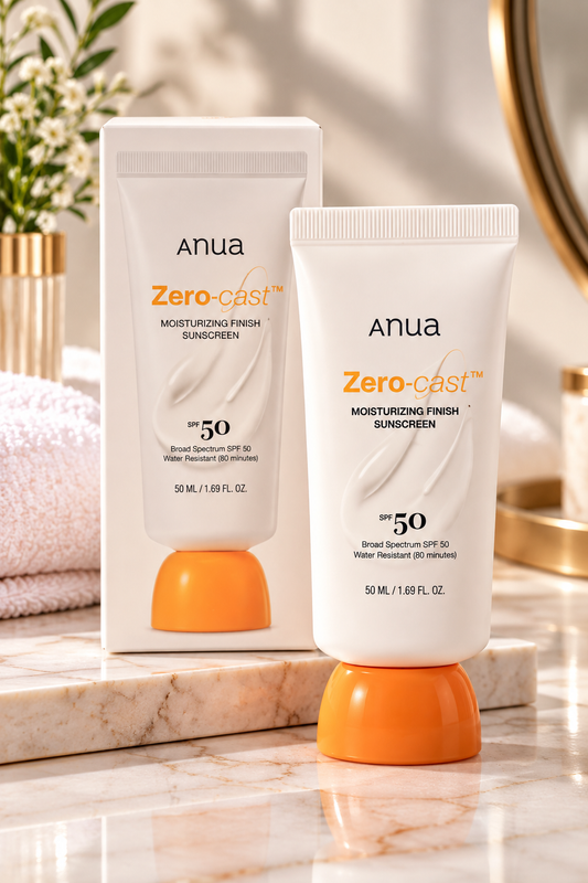 Anua Zero-Cast Moisturizing Finish Sunscreen SPF 50 – 50 ml