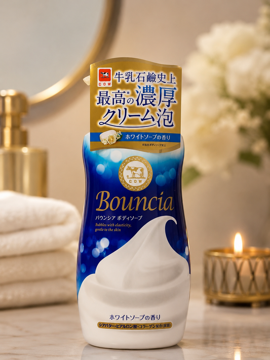 Bouncia Premium Body Soap – White Soap Fragrance | Rich Creamy Foam Moisturizing Body Wash