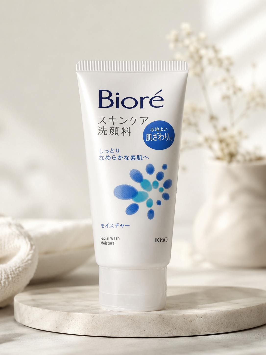 Biore Facial Wash Moisture – Gentle Hydrating Japanese Facial Cleanser