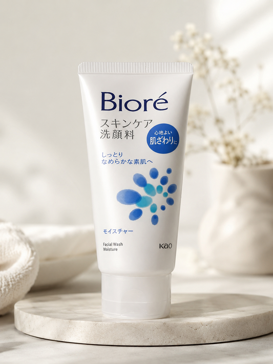 Biore Facial Wash Moisture – Gentle Hydrating Japanese Facial Cleanser