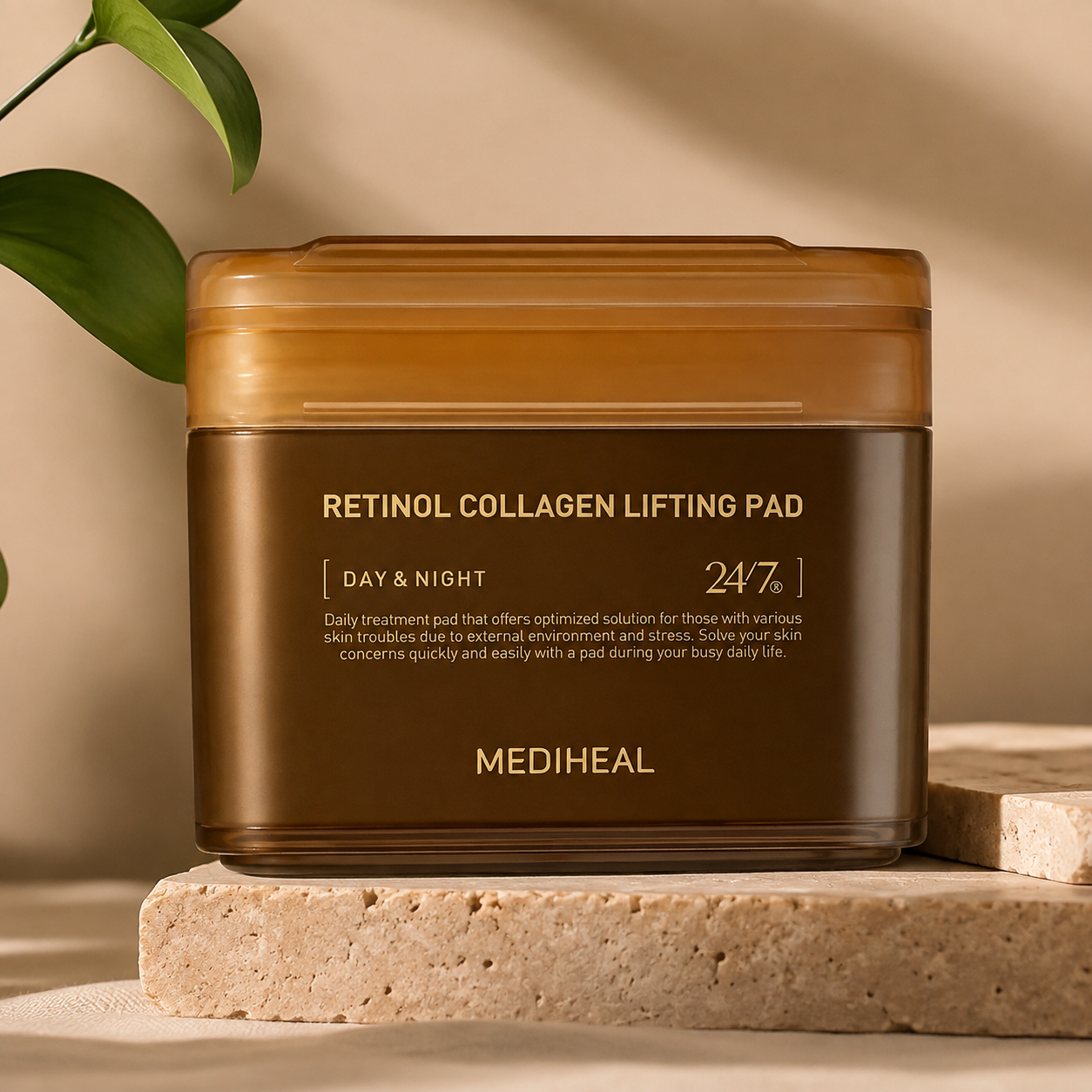 MEDIHEAL Retinol Collagen Lifting Pad (Day & Night) – Firming & Anti-Aging Toner Pads