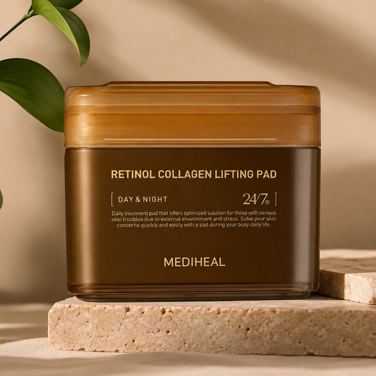 MEDIHEAL Retinol Collagen Lifting Pad (Day & Night) – Firming & Anti-Aging Toner Pads