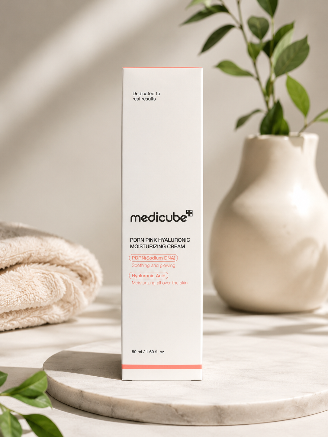 Medicube PDRN Pink Hyaluronic Moisturizing Cream – Deep Hydration & Skin Barrier Repair (50ml / 1.69 fl oz)