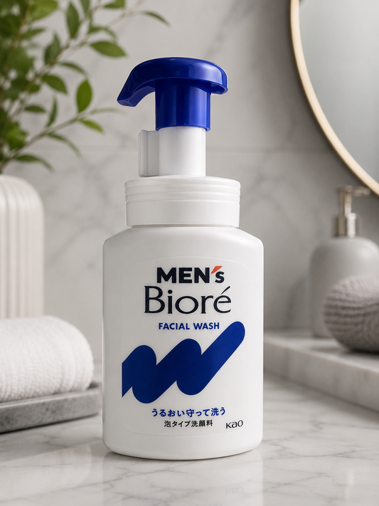 Men’s Biore Foaming Facial Wash – Deep Cleansing & Hydrating Face Cleanser for Men