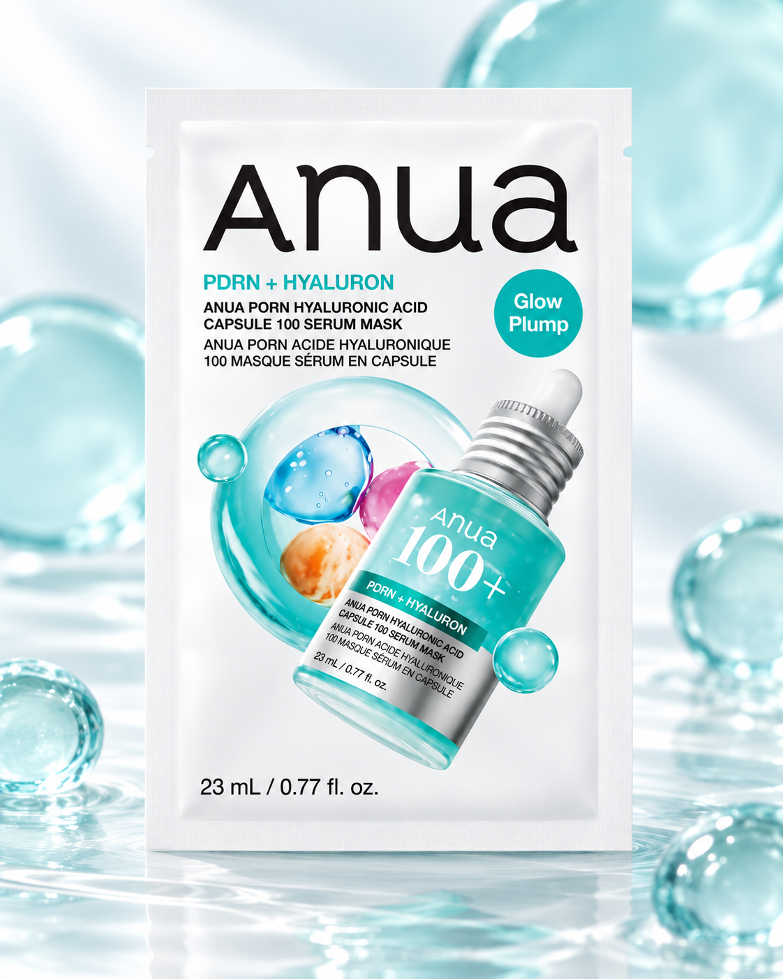 ANUA. [1EA] PDRN HYALURONIC ACID CAPSULE 100 SERUM MASK 23ml