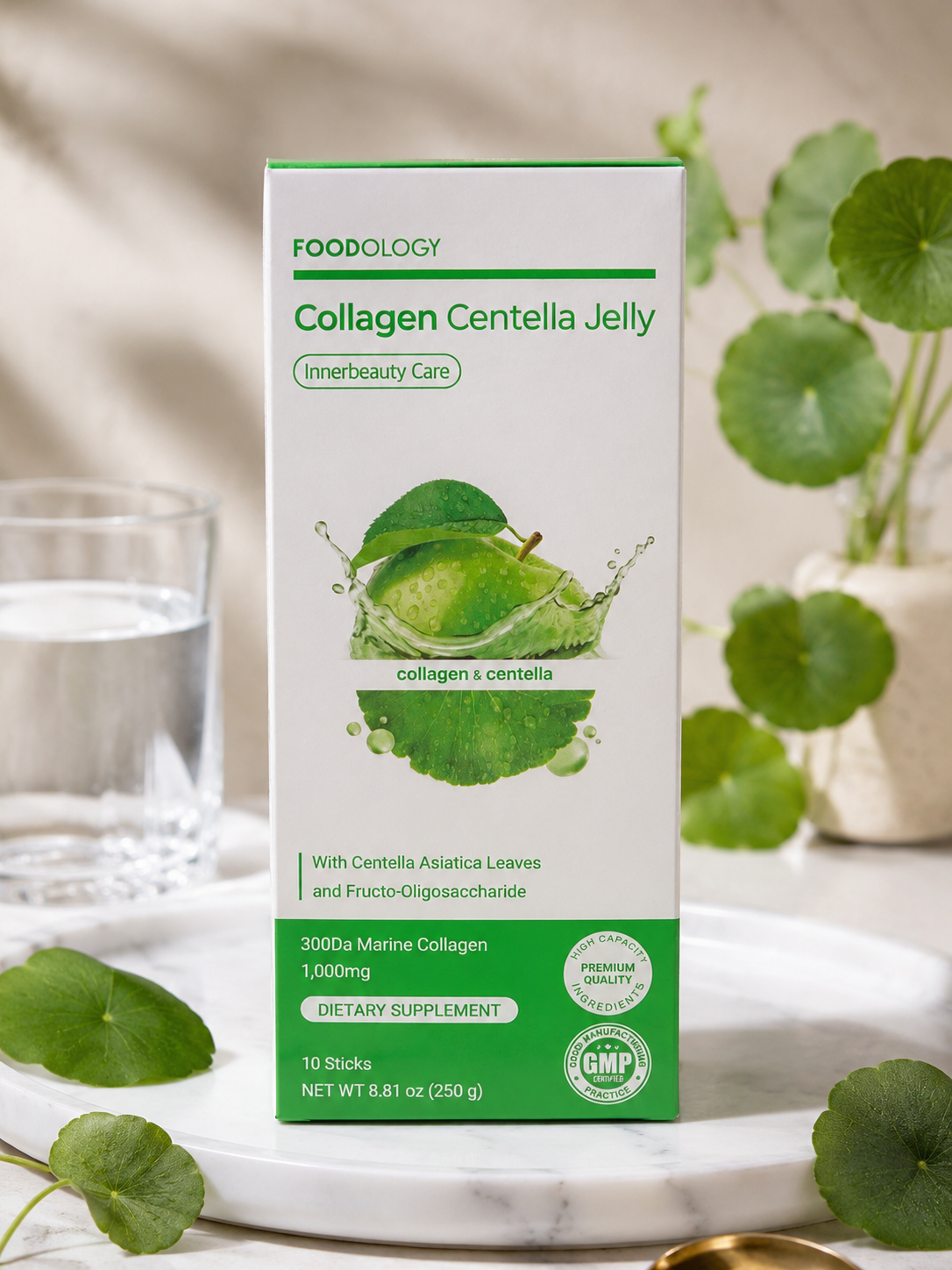 FOODOLOGY Collagen Centella Jelly – Inner Beauty Care (10 Sticks)
