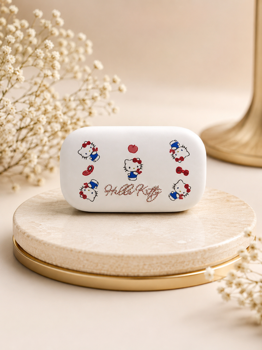 Hello Kitty Silicone Earbuds Case – Cute Protective Cover with Glitter Design