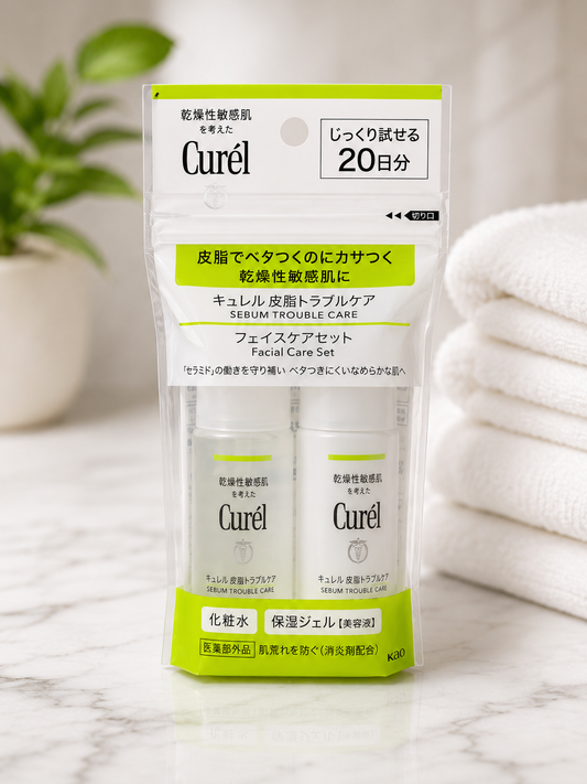 Curél Sebum Trouble Care Facial Care Trial Set (20-Day Supply)