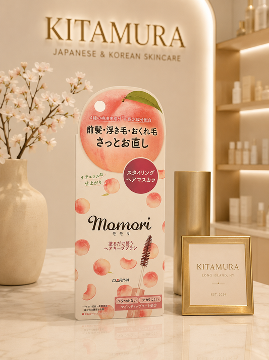 Dariya Momori Peach Hair Keep Brush – Flyaway & Bang Styling Mascara 10ml