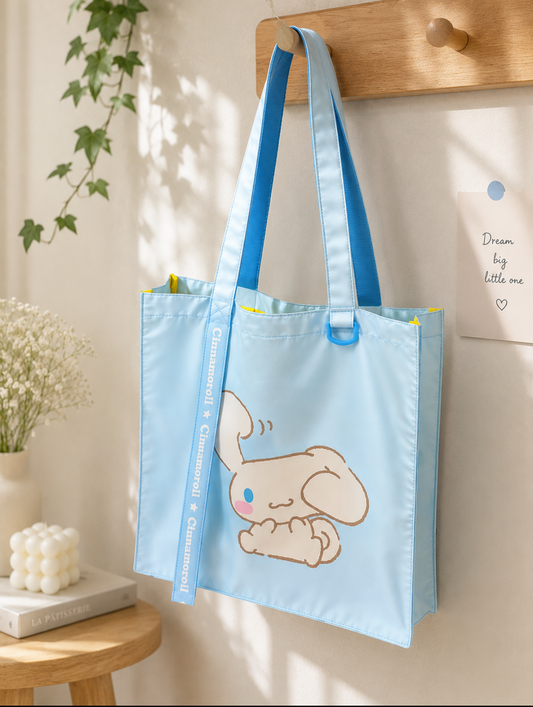 Sanrio Cinnamoroll Tote Bag – Large Reusable Shopping & Everyday Carry Bag