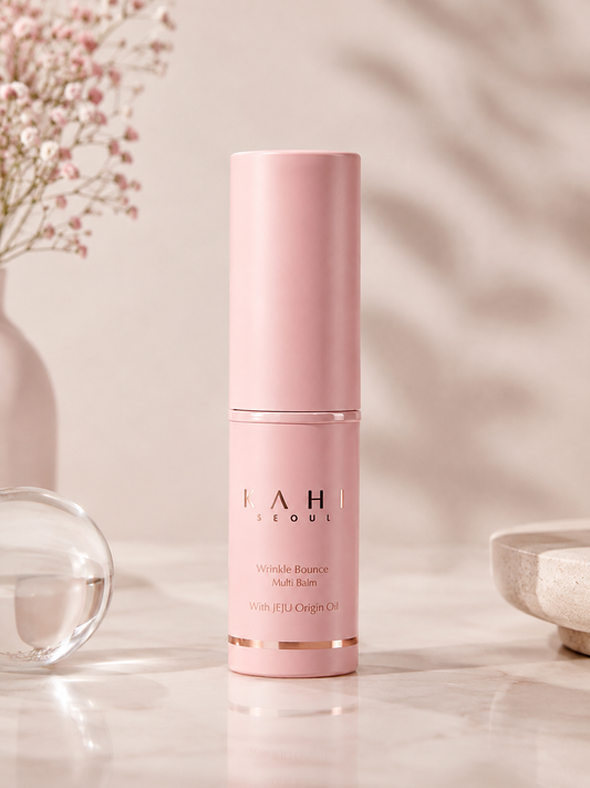 KAHI Wrinkle Bounce Multi Balm with Jeju Origin Oil – Hydrating Anti-Wrinkle Balm Stick (9g)