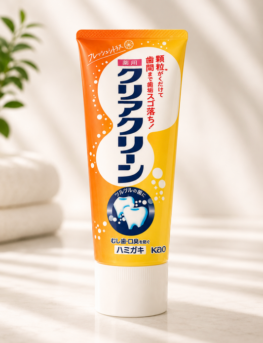 Kao Clear Clean Medicated Toothpaste – Fresh Citrus