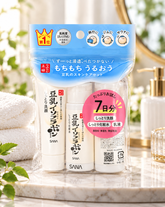 SANA Nameraka Honpo 7-Day Moisturizing Skincare Travel Set