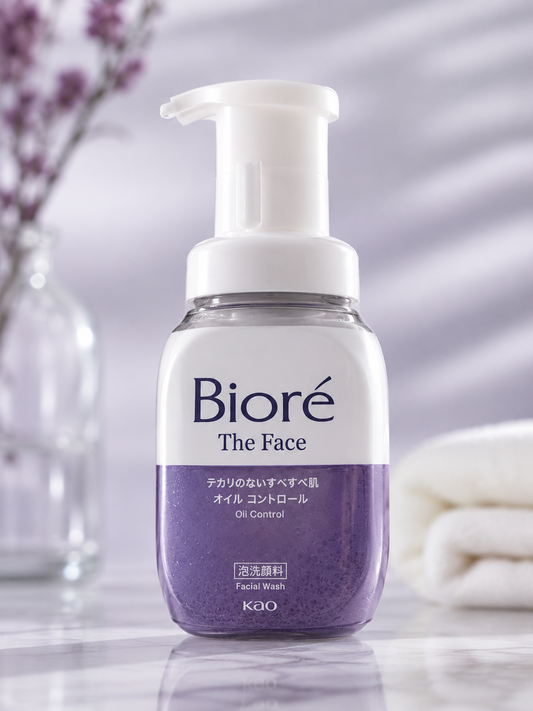 Biore The Face Oil Control Facial Wash Foam – Deep Cleansing & Shine Control Cleanser